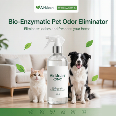 قیمت خوب مایع خوشبو کننده عصاره تخمیر کامل سلولی Airklean KDN01 Bio-Enzymatic Pet Odor Eliminator آنلاین